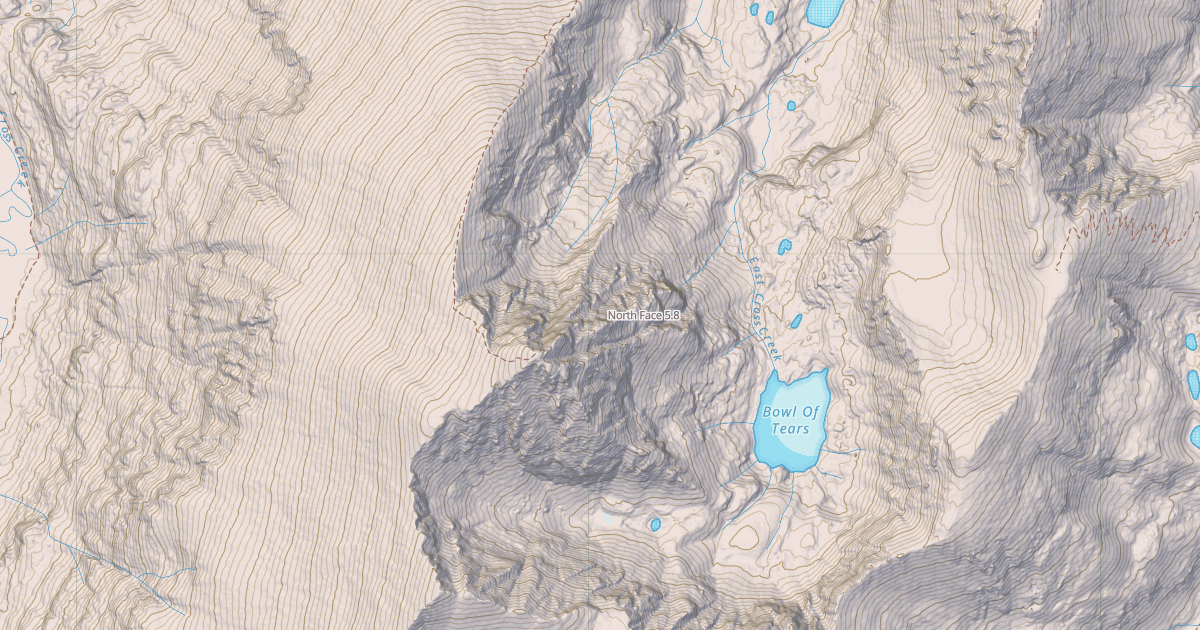 Map preview of North Face