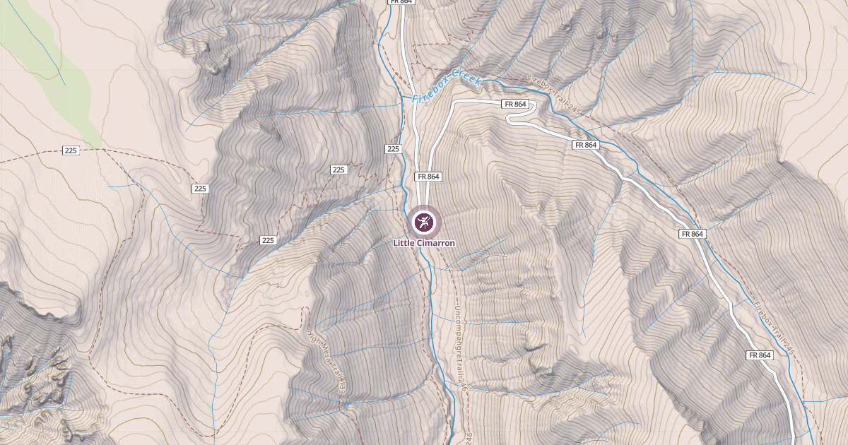 Map preview of Little Cimarron