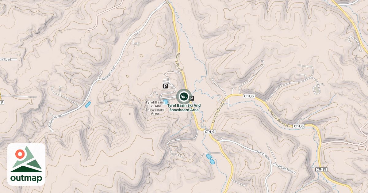 Map of Tyrol Basin Ski And Snowboard Area