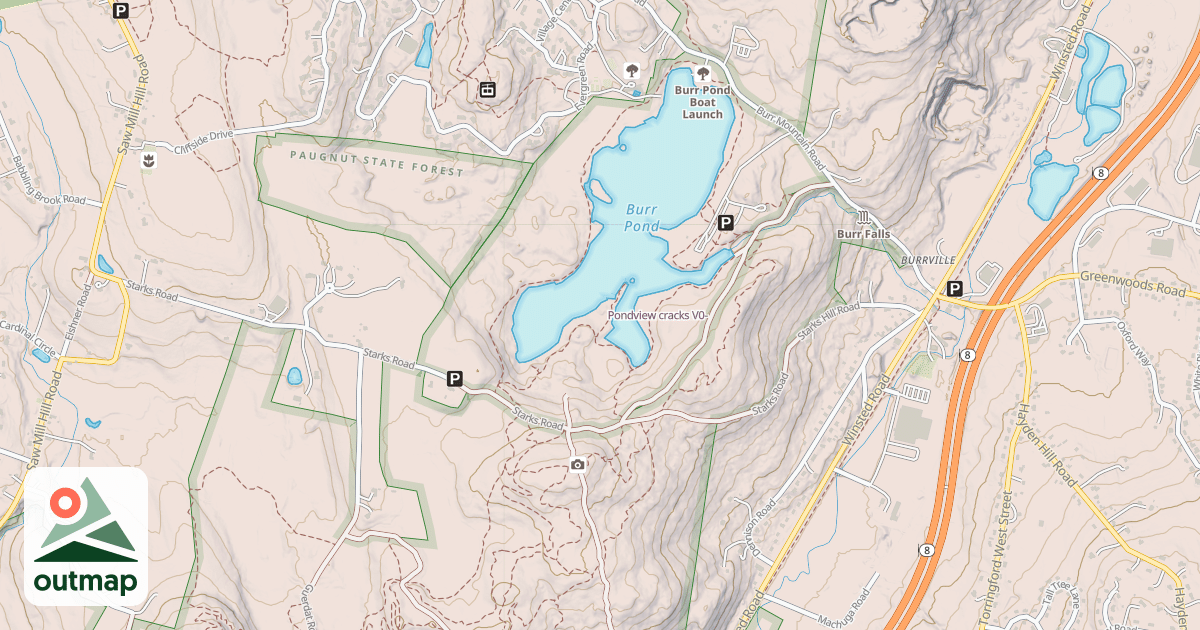 Map of Pondview cracks