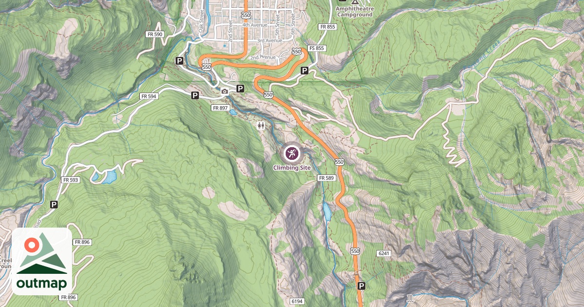 Map of Climbing Site