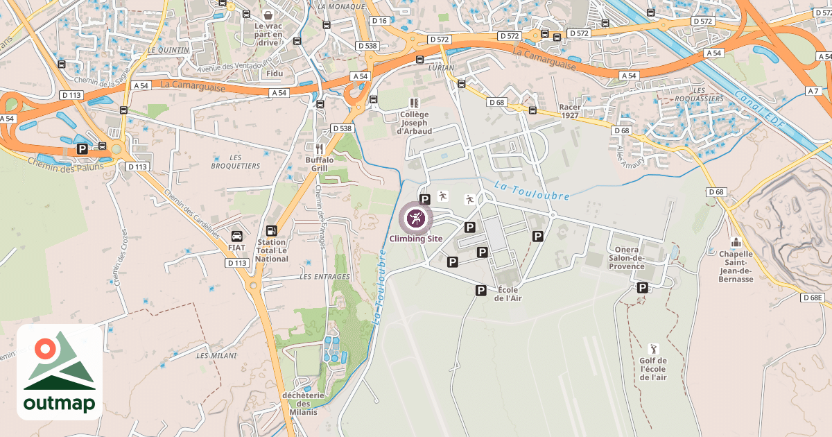 Map of Climbing Site
