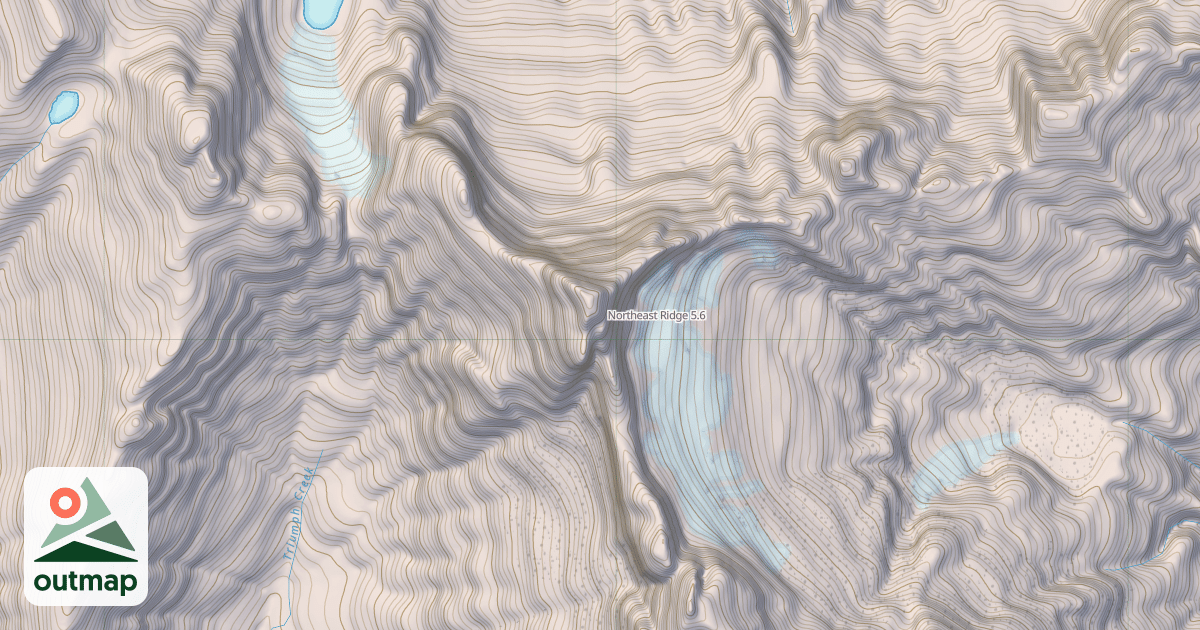 Map of Northeast Ridge