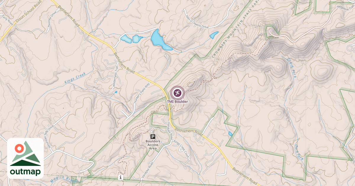 Map of TMI Boulder