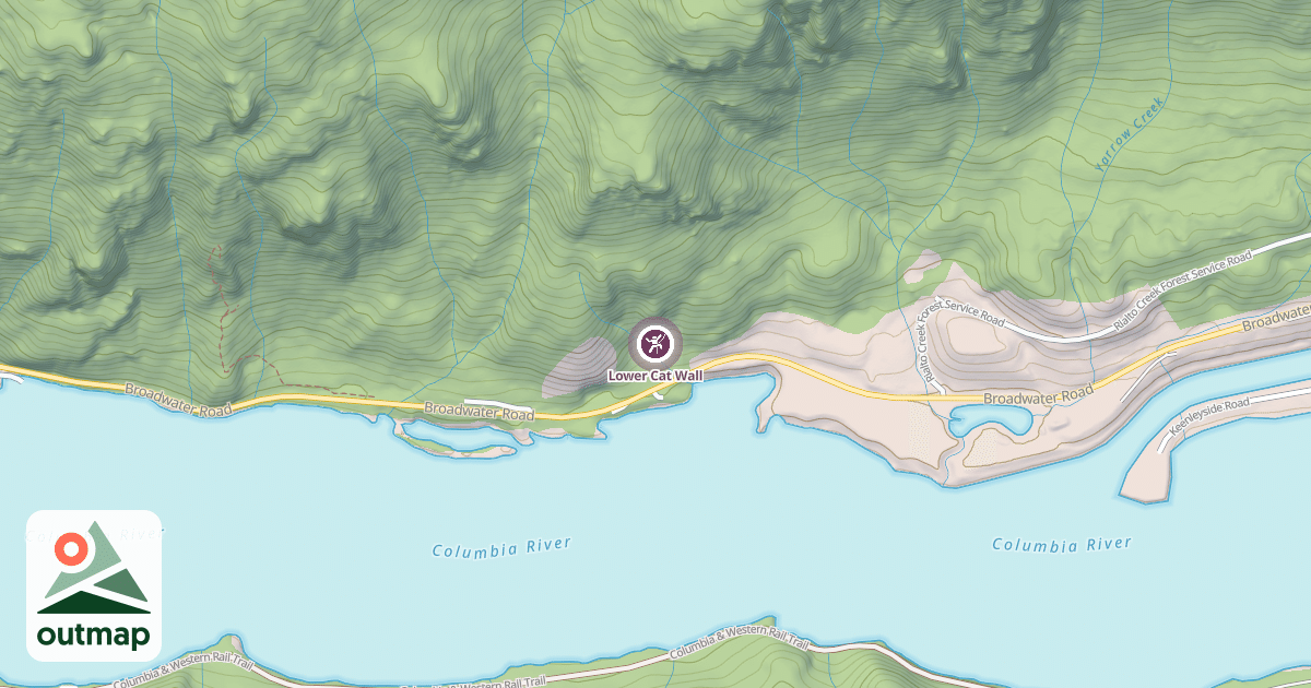 Map of Lower Cat Wall
