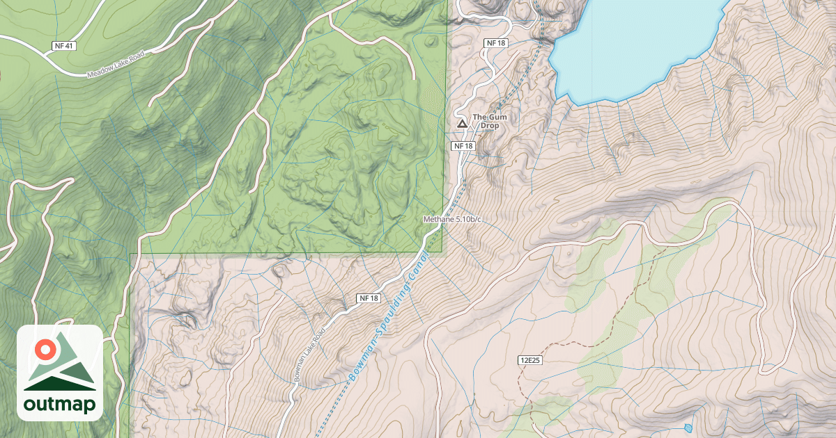 Map of Methane