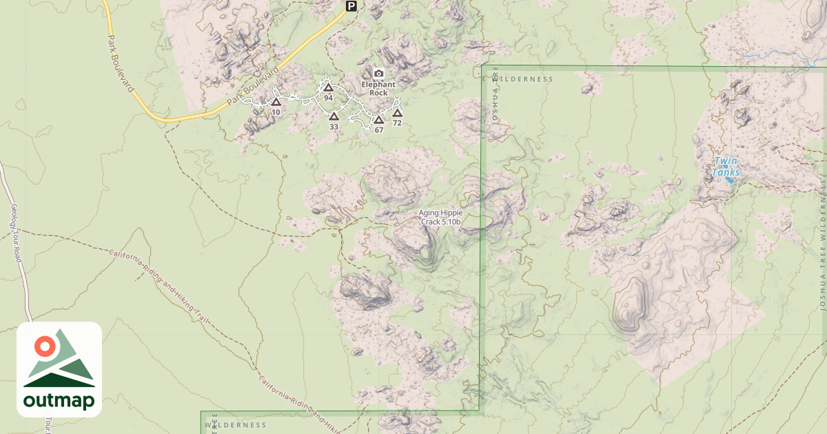 Map of Aging Hippie Crack