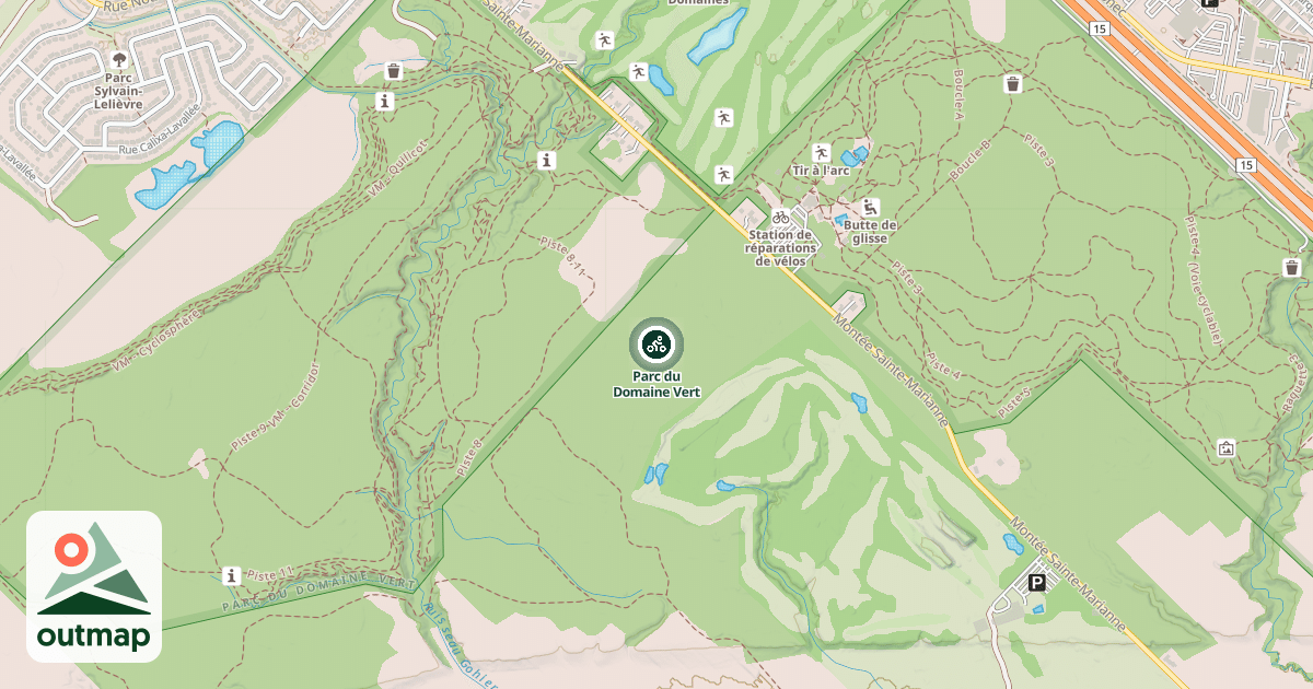 Map of Parc du Domaine Vert