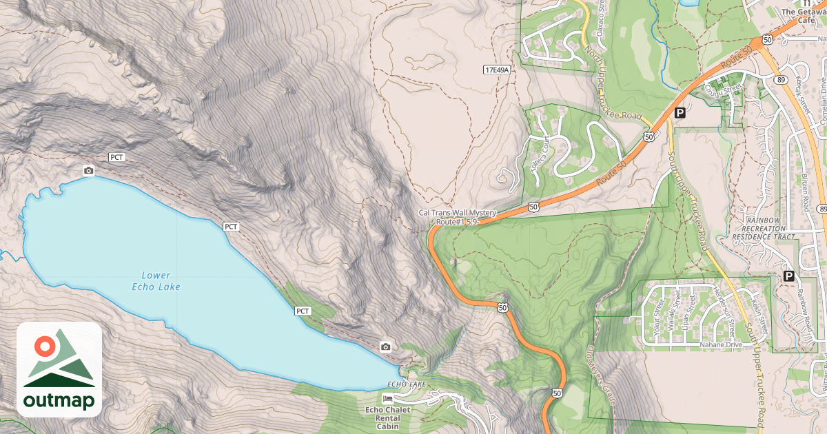 Map of Cal Trans Wall Mystery Route#1