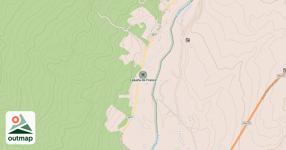 Map of Cabaña de Franco