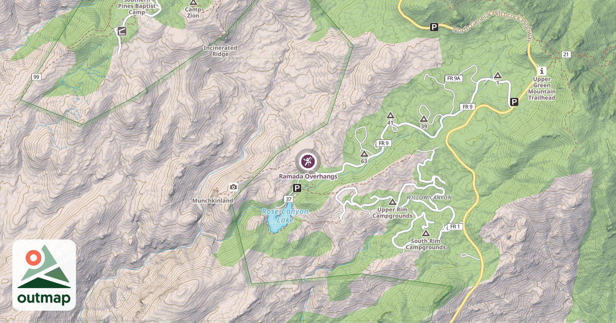 Map of Ramada Overhangs
