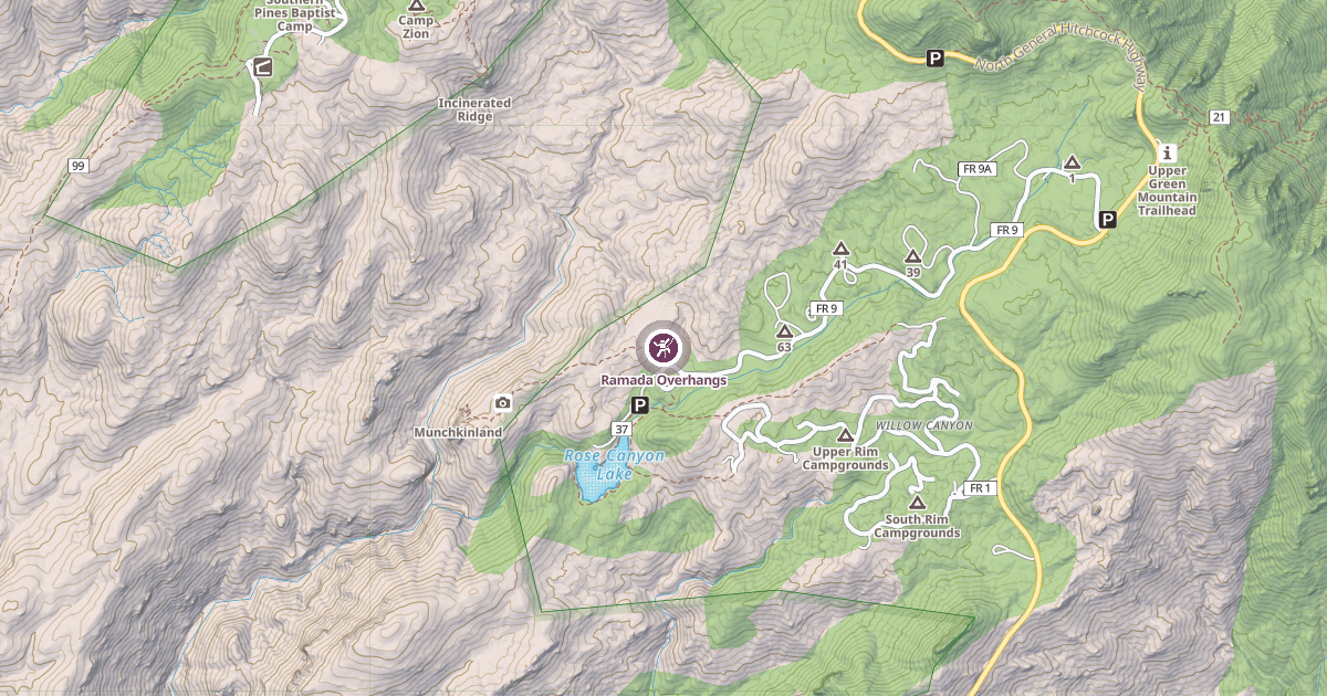 Map preview of Ramada Overhangs