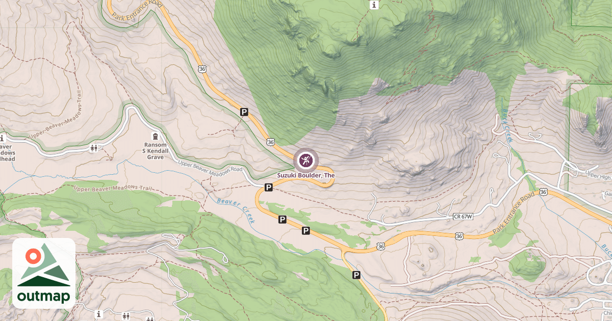 Map of Suzuki Boulder, The
