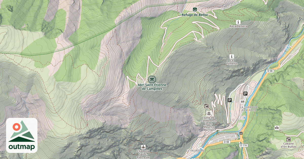 Map of Abri Saint-Étienne de Campilles