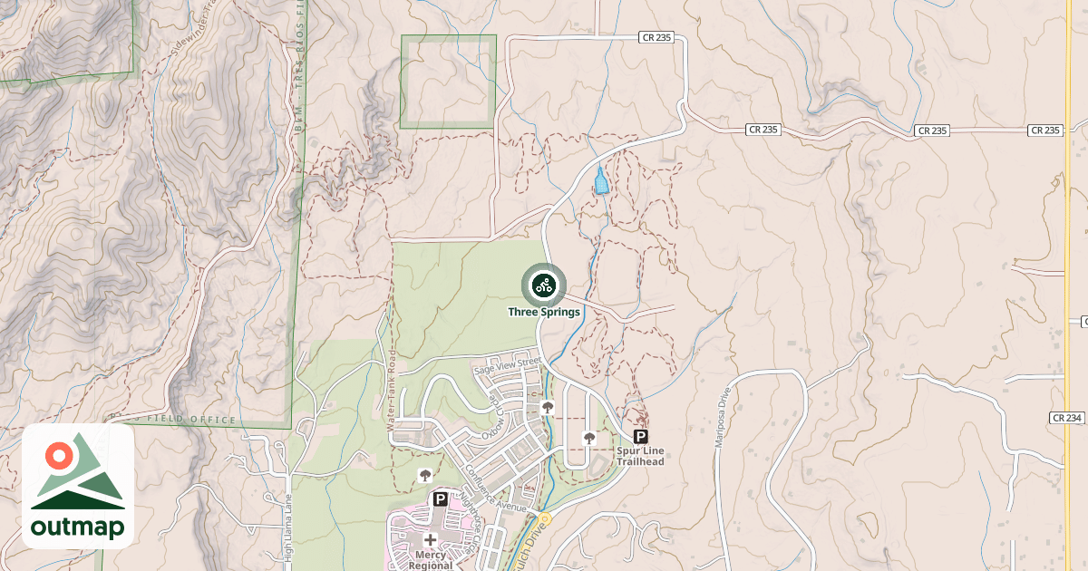 Map of Three Springs