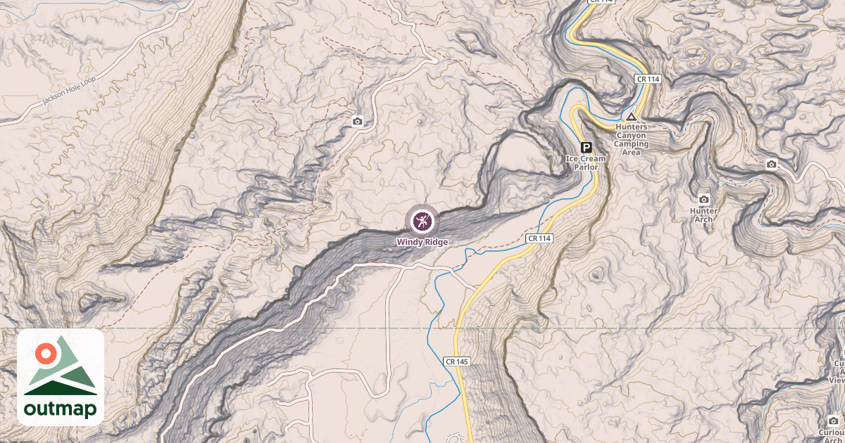 Map of Windy Ridge