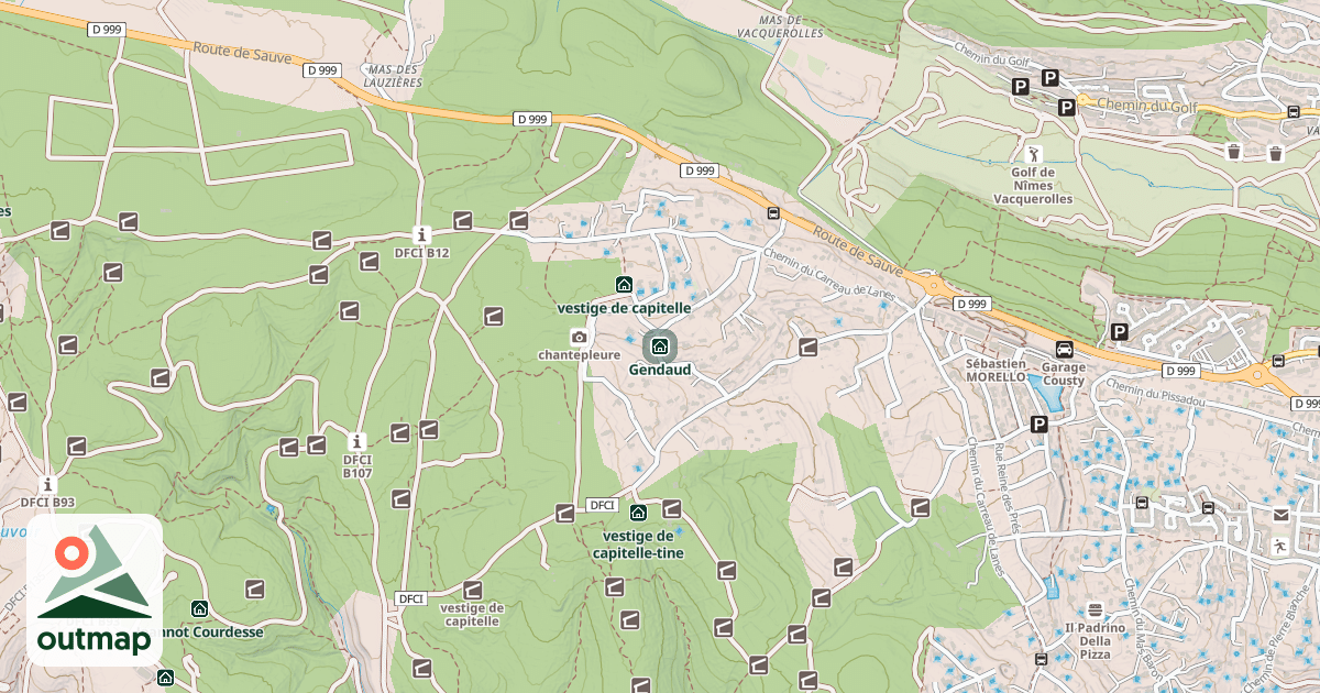 Map of Gendaud