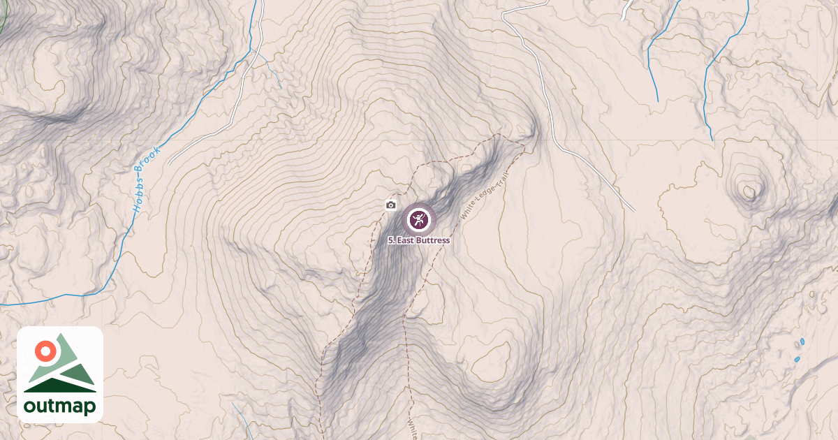 Map of 5. East Buttress