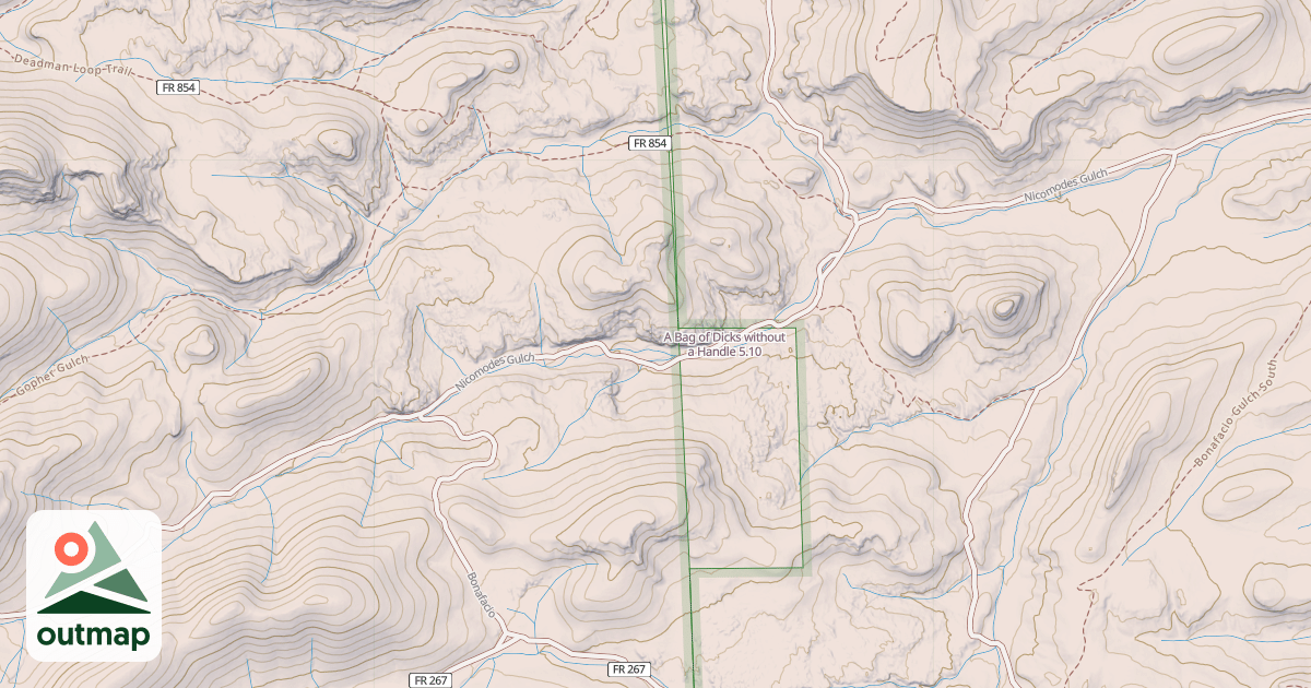 Map of A Bag of Dicks without a Handle