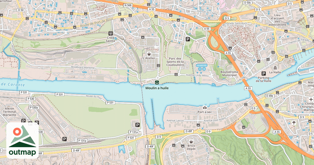 Map of Moulin a huile