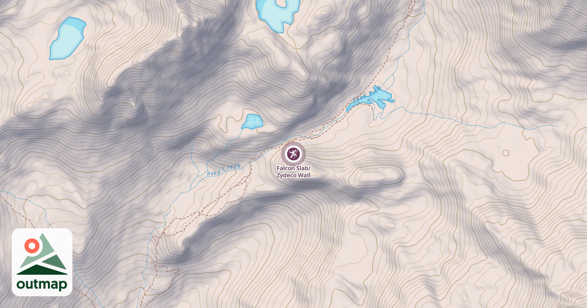 Map of Falcon Slab/Zydeco Wall