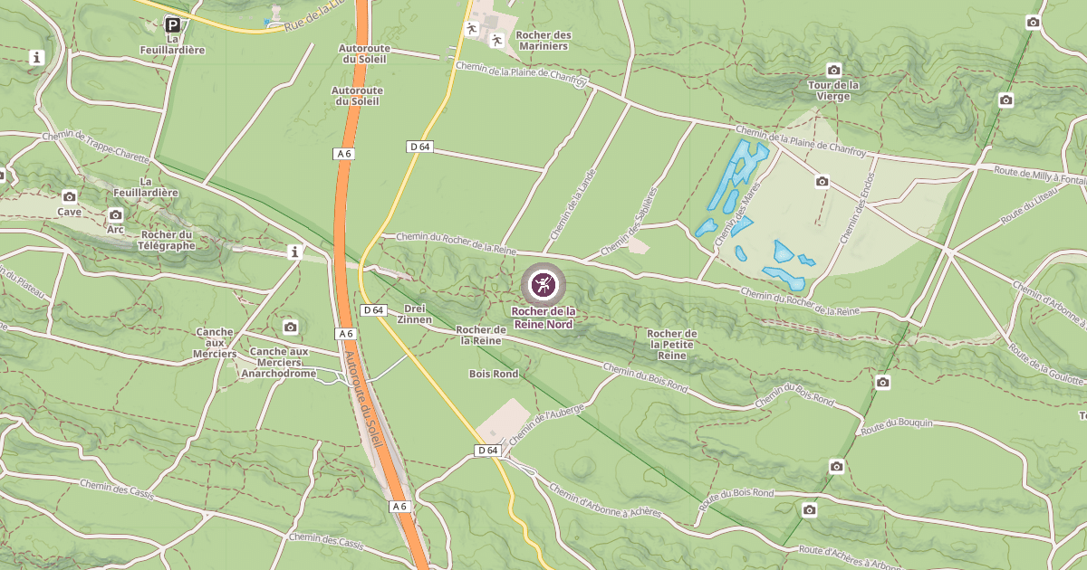 Map preview of Rocher de la Reine Nord