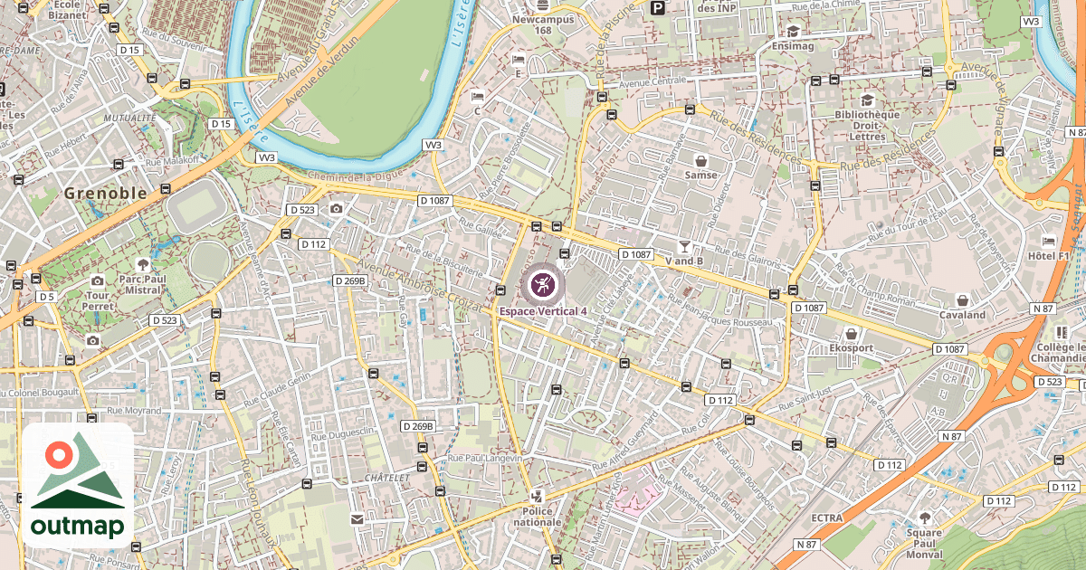 Map of Espace Vertical 4