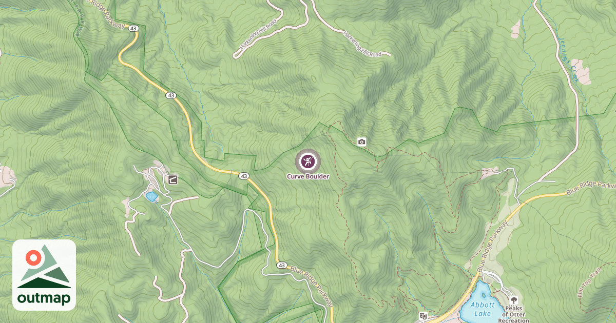 Map of Curve Boulder
