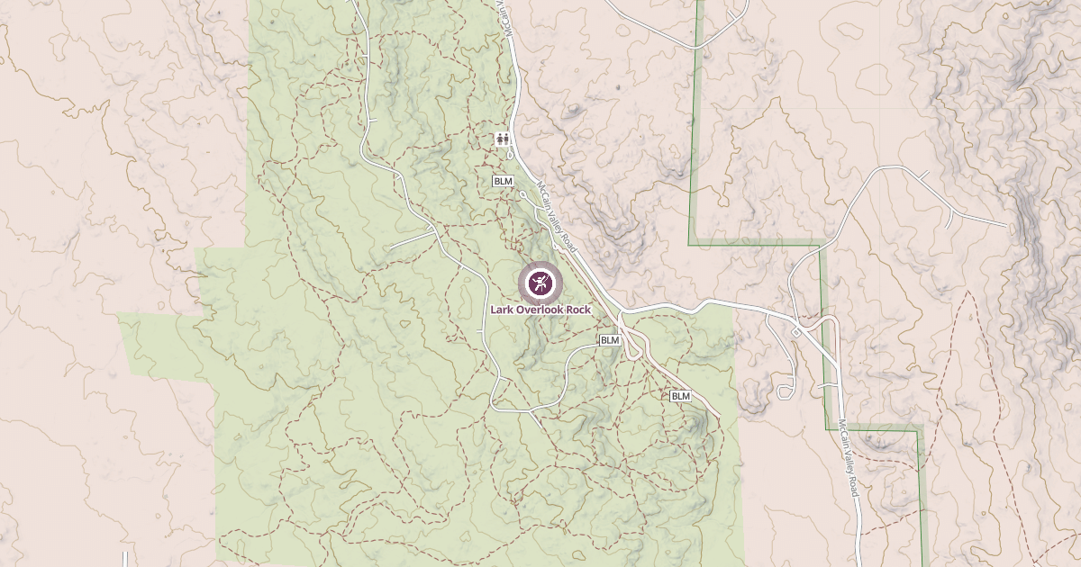 Map preview of Lark Overlook Rock