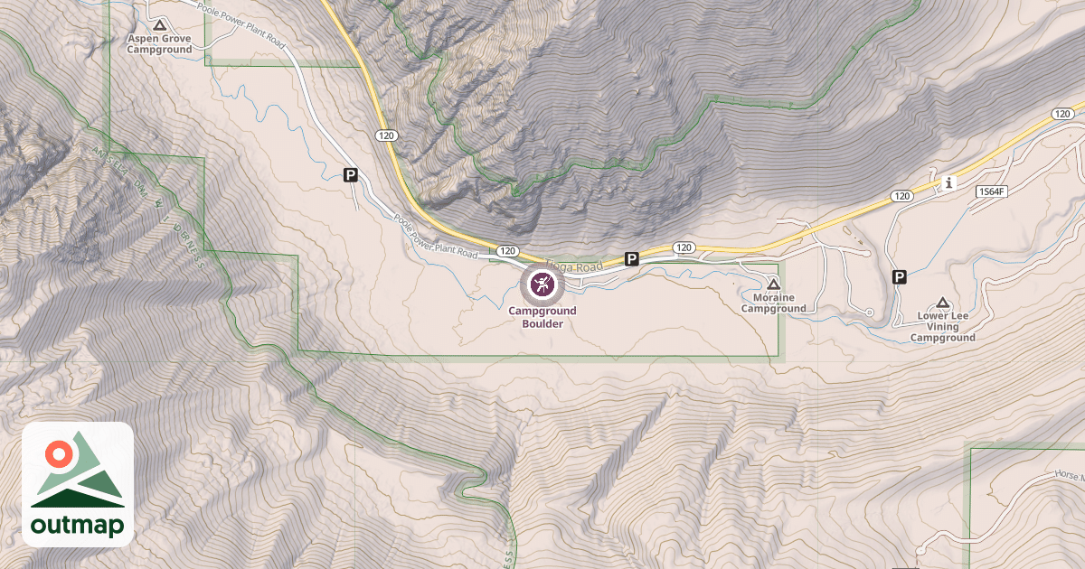 Map of Campground Boulder