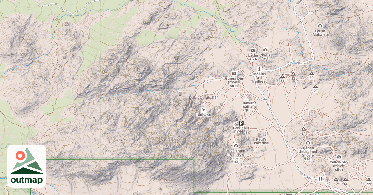 Map of Della's Delight
