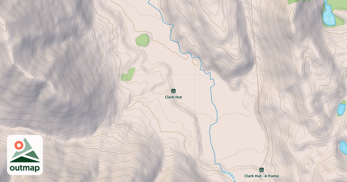 Map of Clark Hut