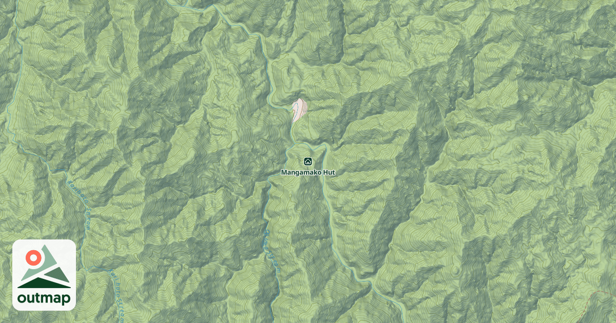 Map of Mangamako Hut