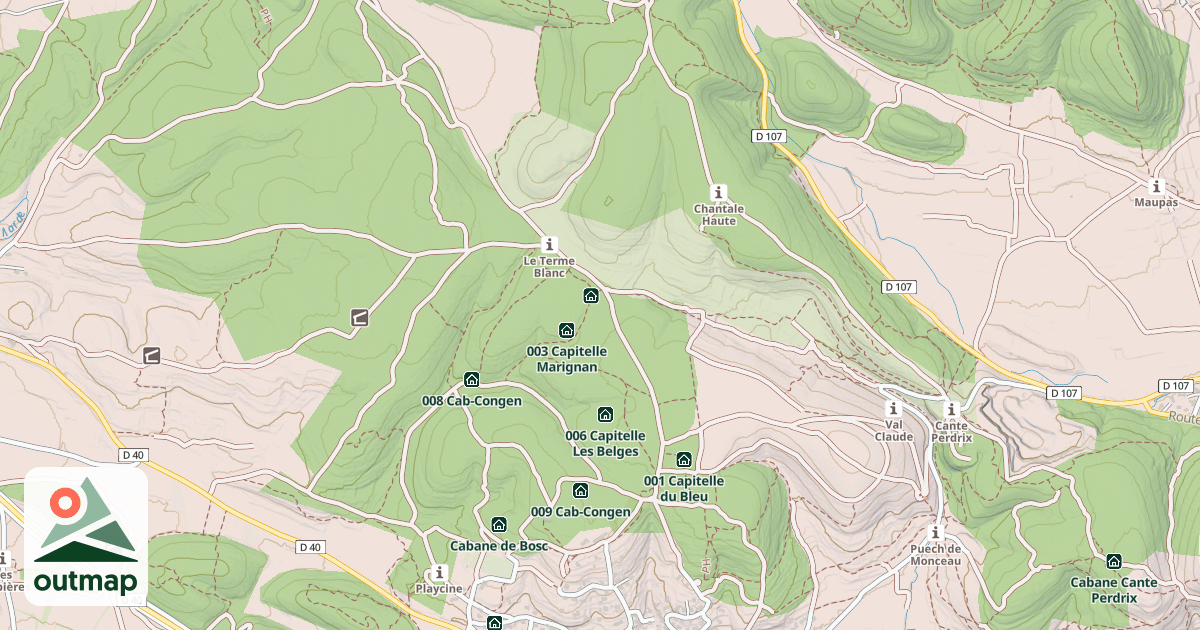 Map of 004 Capitelle La Tombe