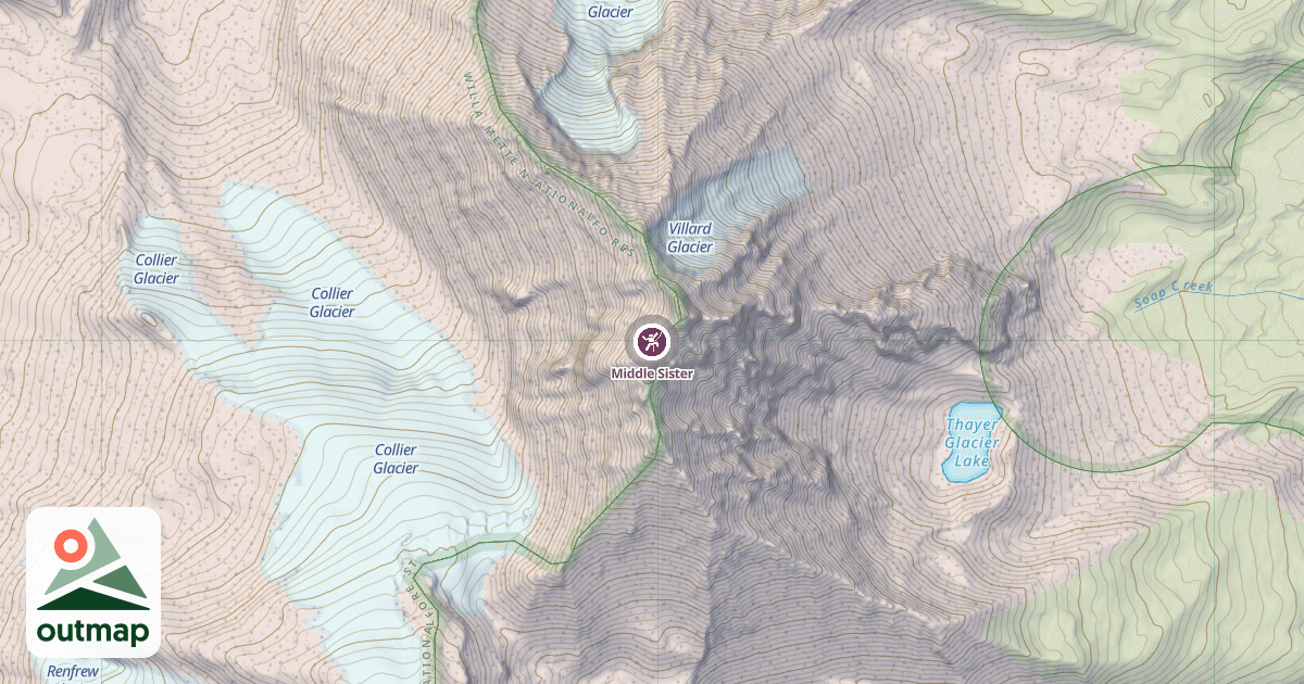 Map of Middle Sister