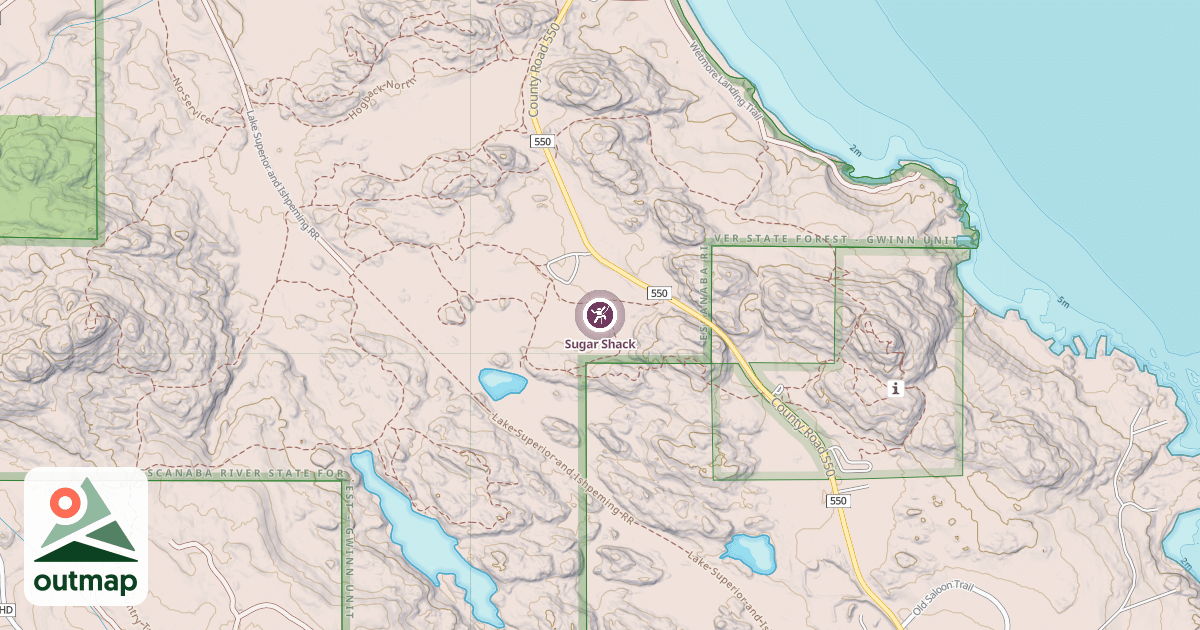 Map of Sugar Shack