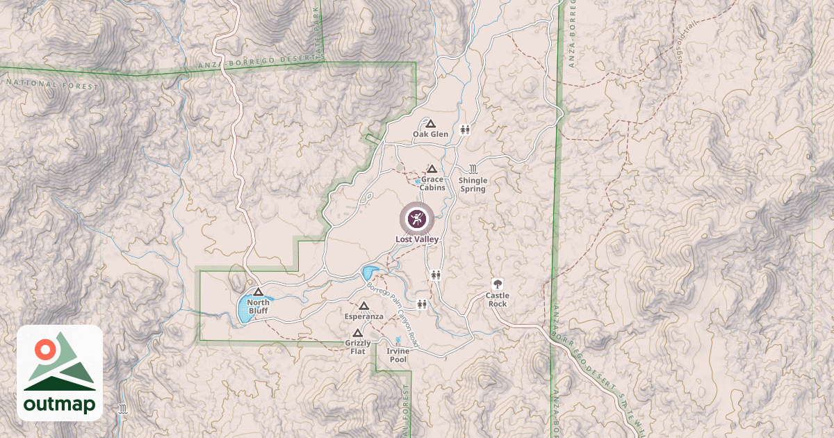 Map of Lost Valley