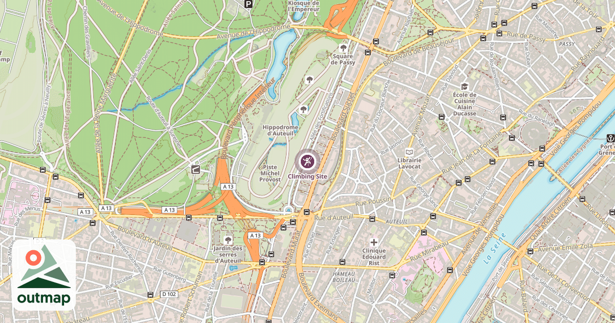 Map of Climbing Site