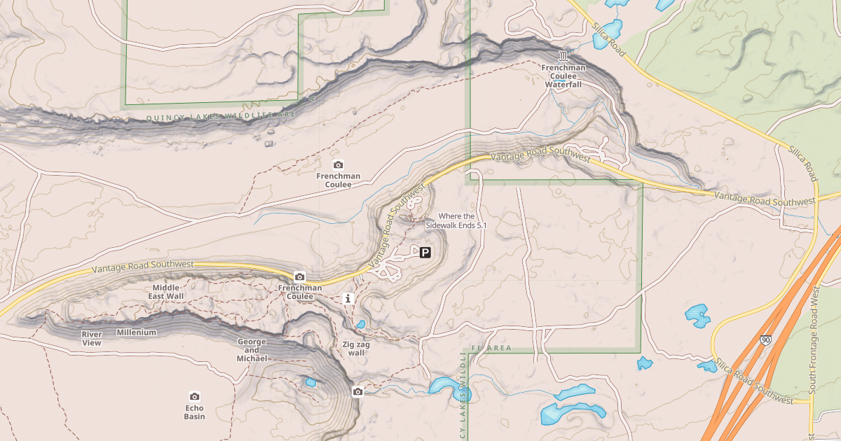 Map preview of Where the Sidewalk Ends