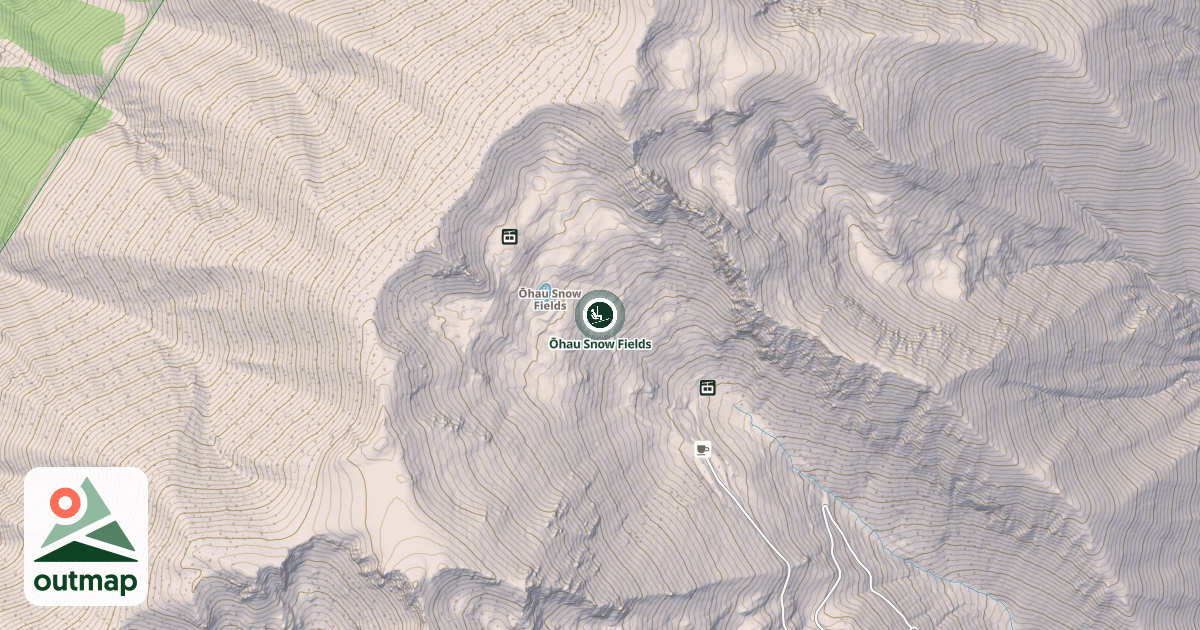 Map of Ōhau Snow Fields