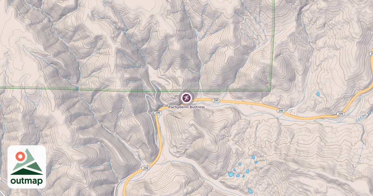 Map of Pachyderm Buttress