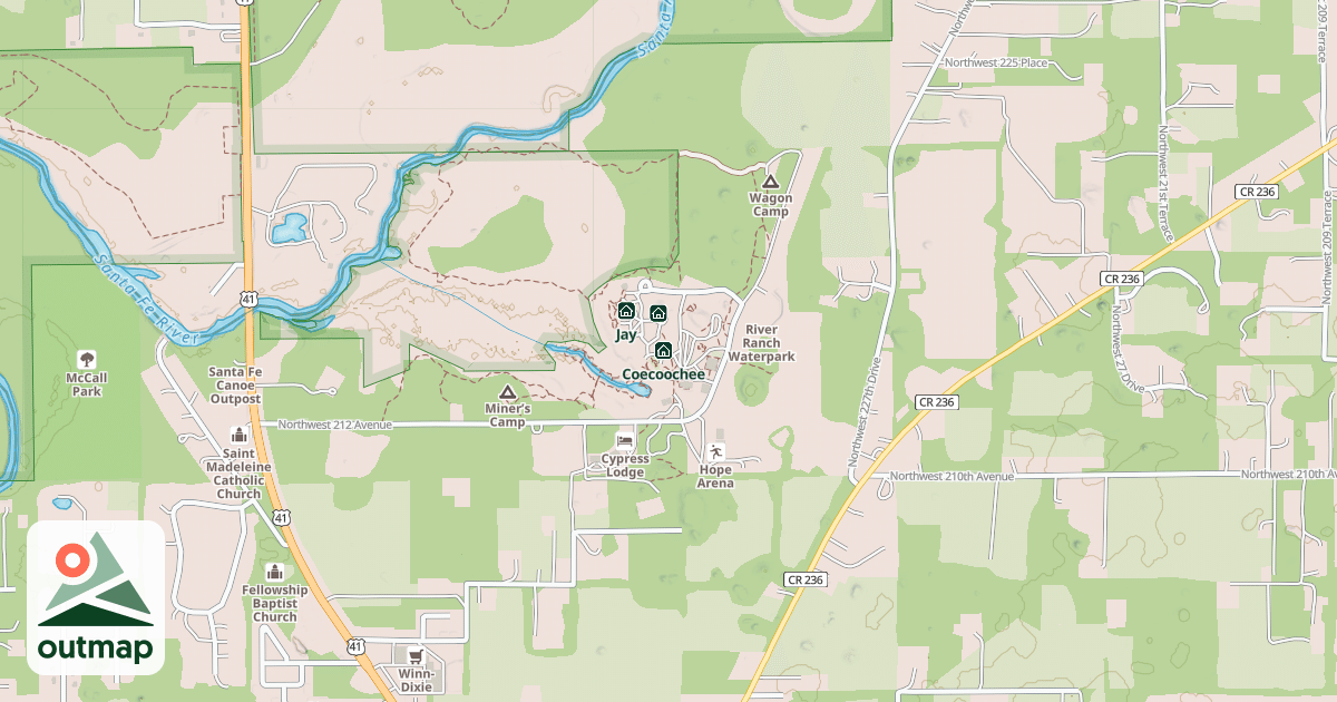 Map of Osceola