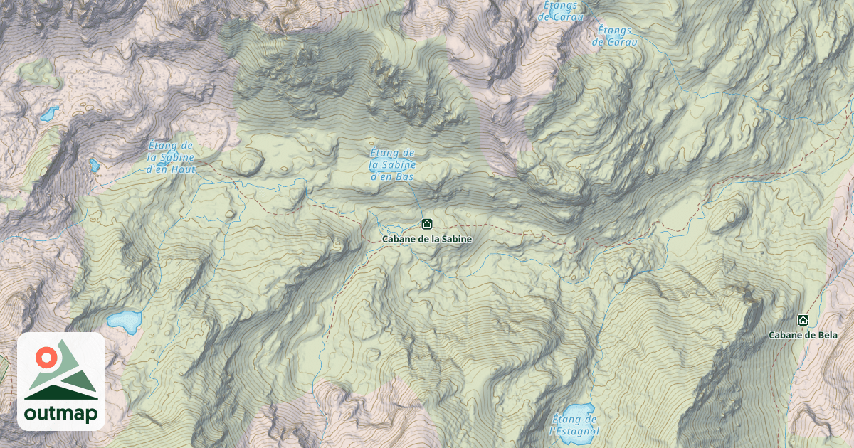 Map of Cabane de la Sabine