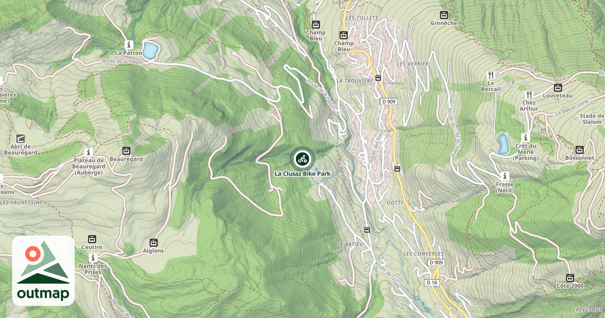 Map of La Clusaz Bike Park