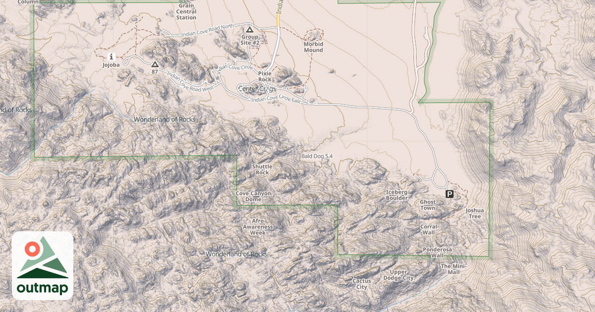 Map of Bald Dog