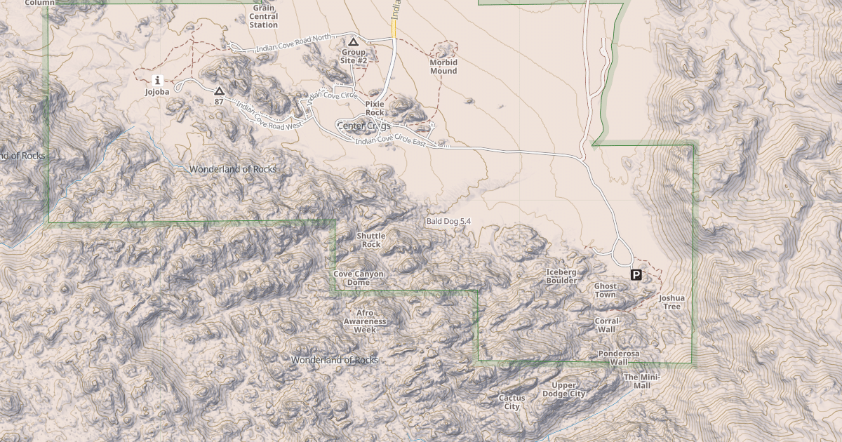 Map preview of Bald Dog