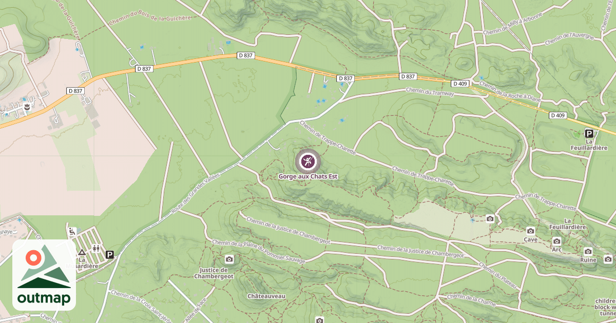 Map of Gorge aux Chats Est