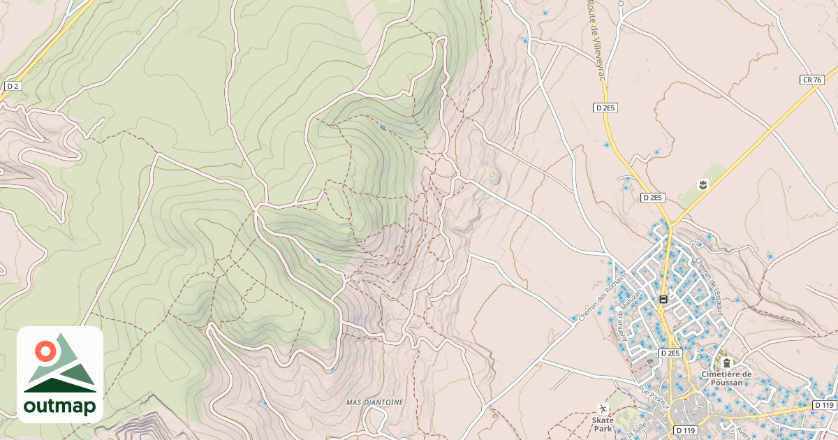 Map of Capitelle du Catau