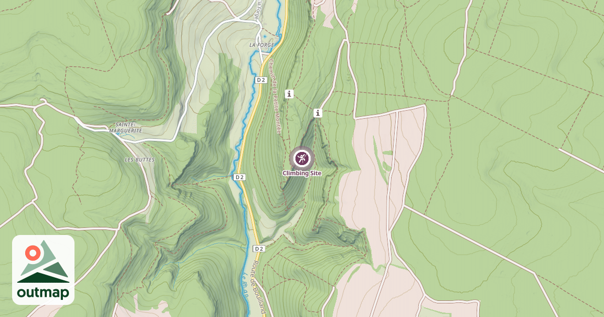 Map of Climbing Site