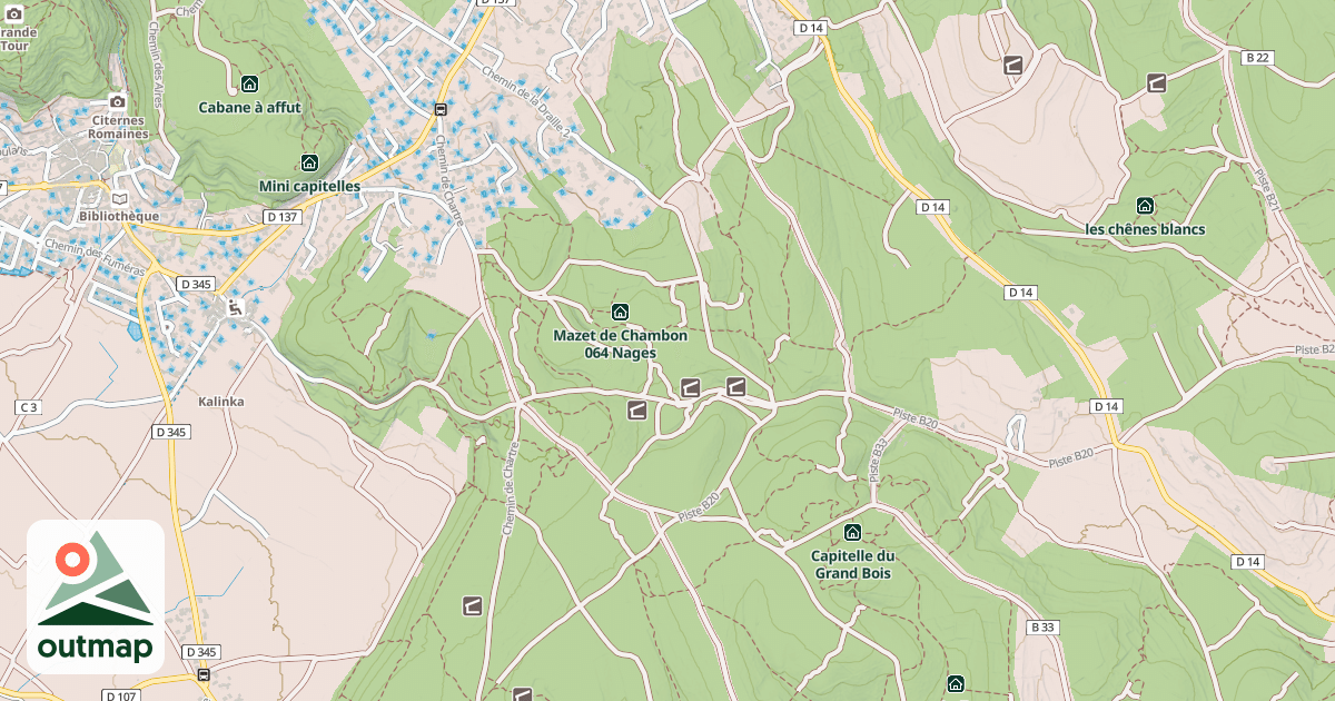 Map of Mazet de Milou 065 Nages